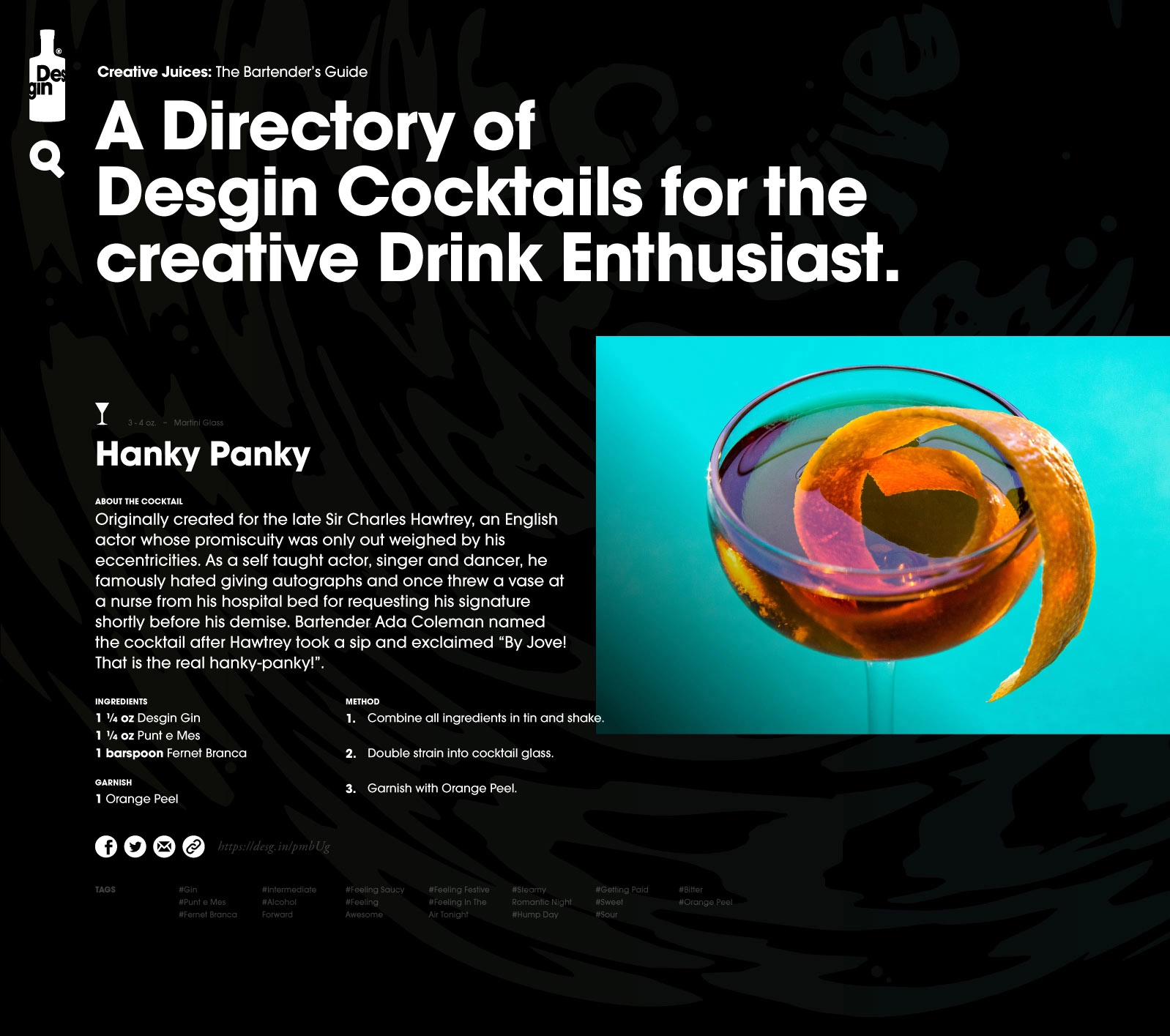 Desgin Cocktail Home page