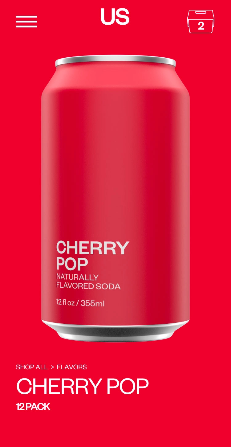 United Sodas Product Page Cherry Pop