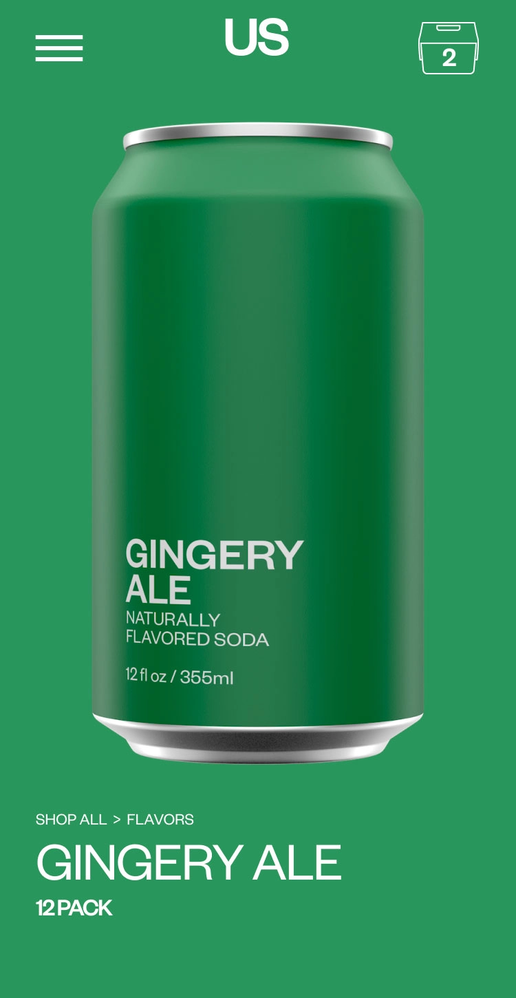United Sodas Product Page Gingery Ale