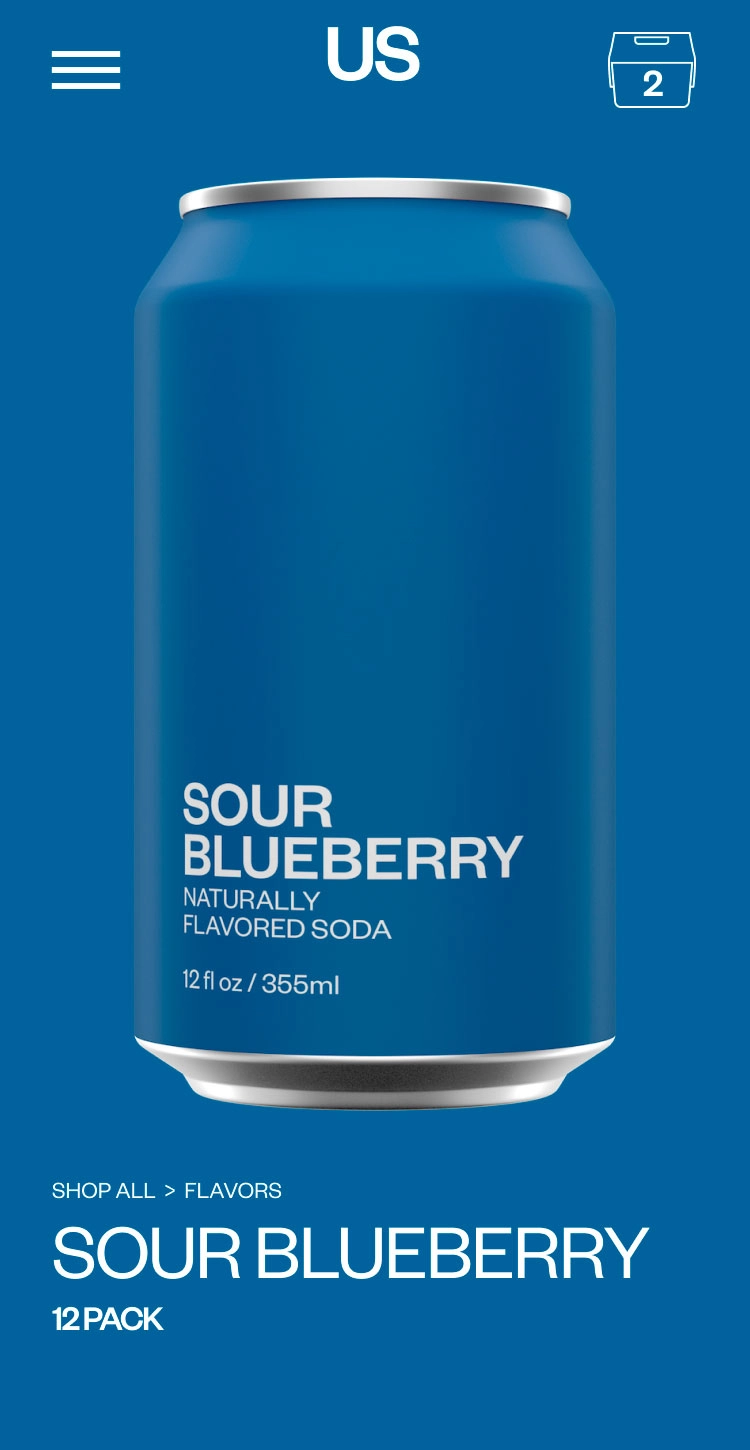 United Sodas Product Page Sour Blueberry