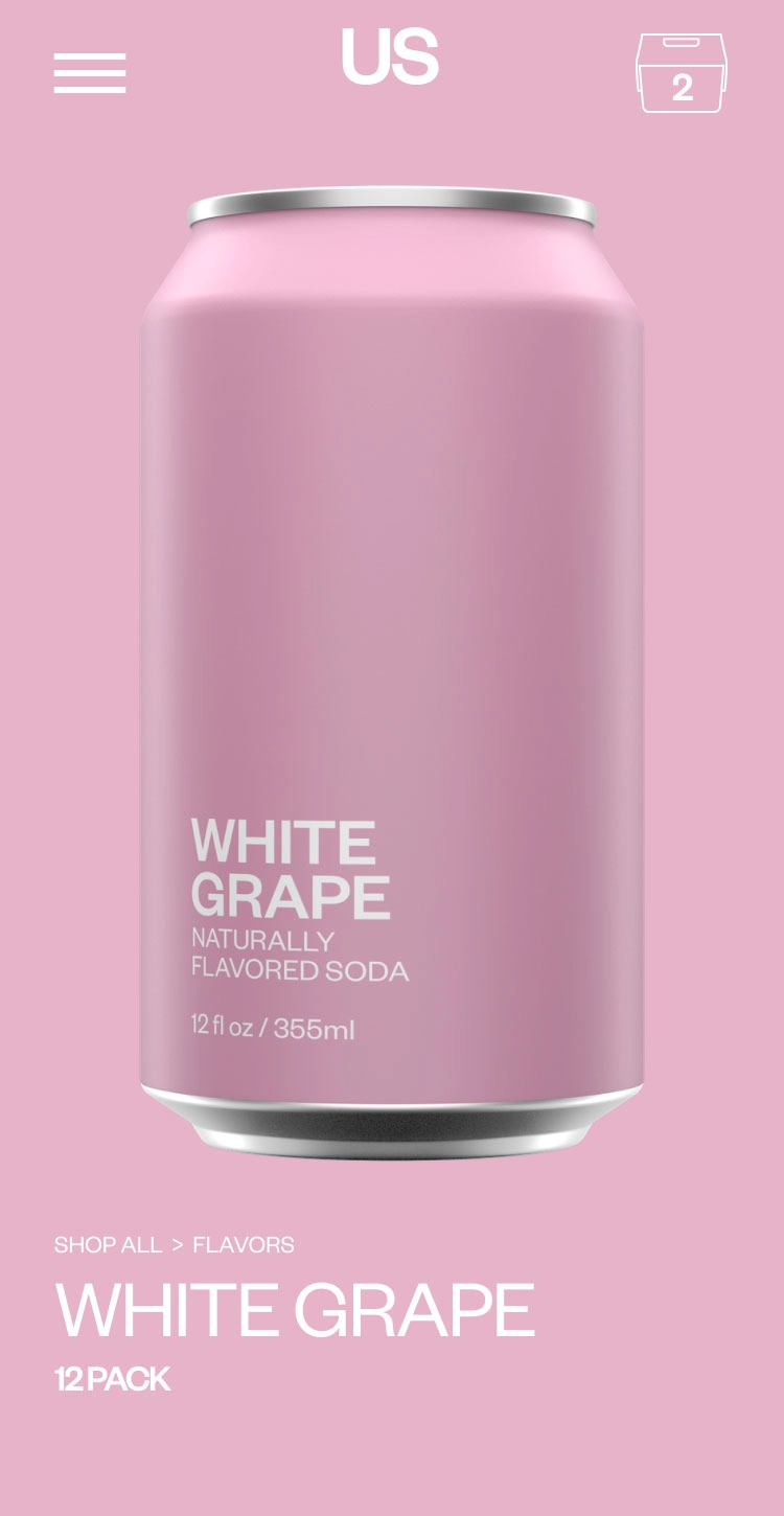 United Sodas Product Page White Grape