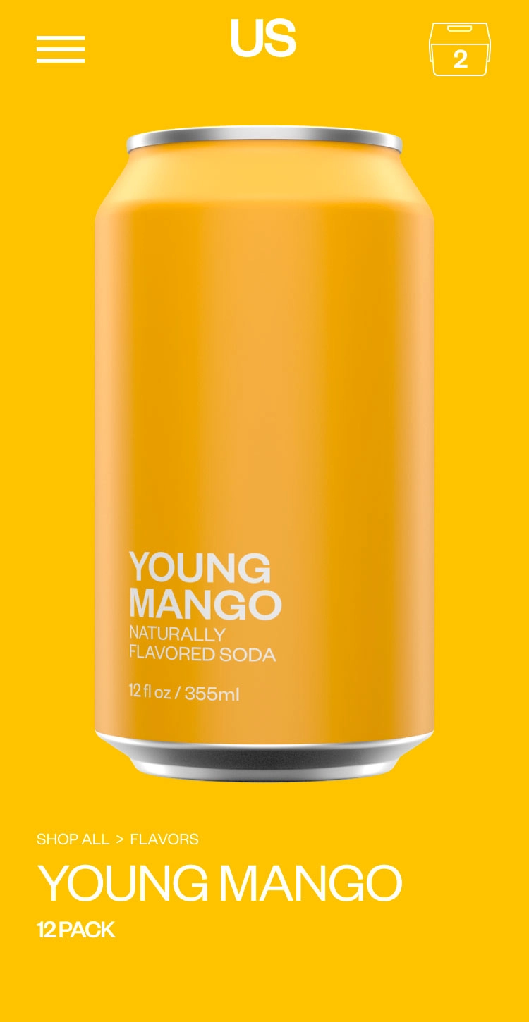 United Sodas Product Page Young Mango