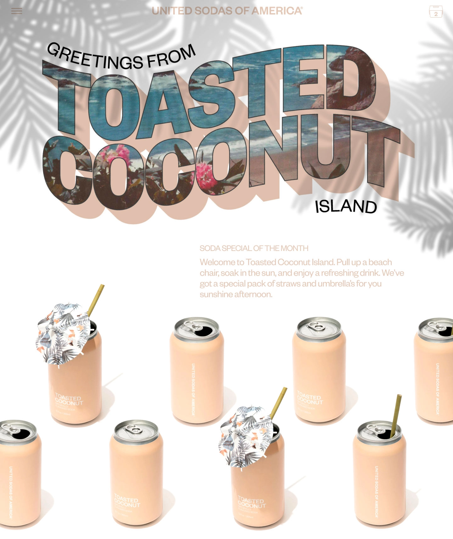 United Sodas Toasted Coconut Island